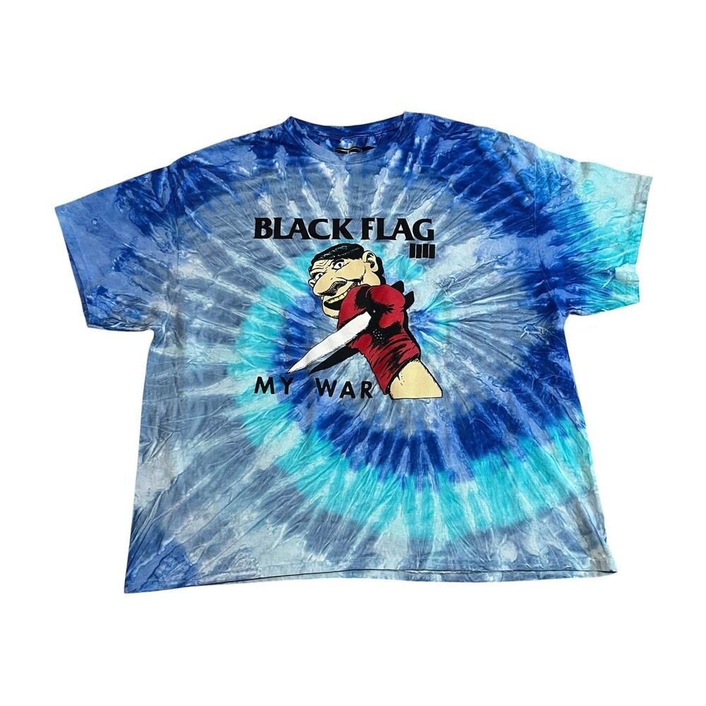 Black Flag Shirt Men’s 3XL My War SST Henry Rollins Tie Dye Punk Tour Merch